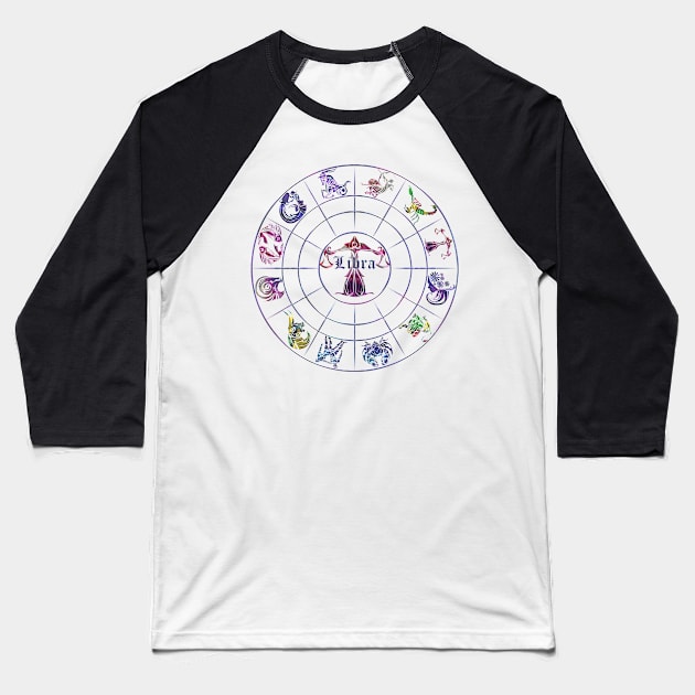 New zodiac 12 in 1 - libra Baseball T-Shirt by INDONESIA68